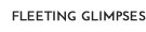 fleeting glimpses